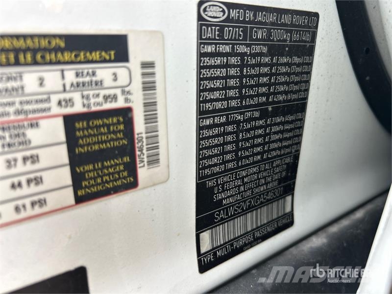 Land Rover Range Rover 4WD SUV سيارات