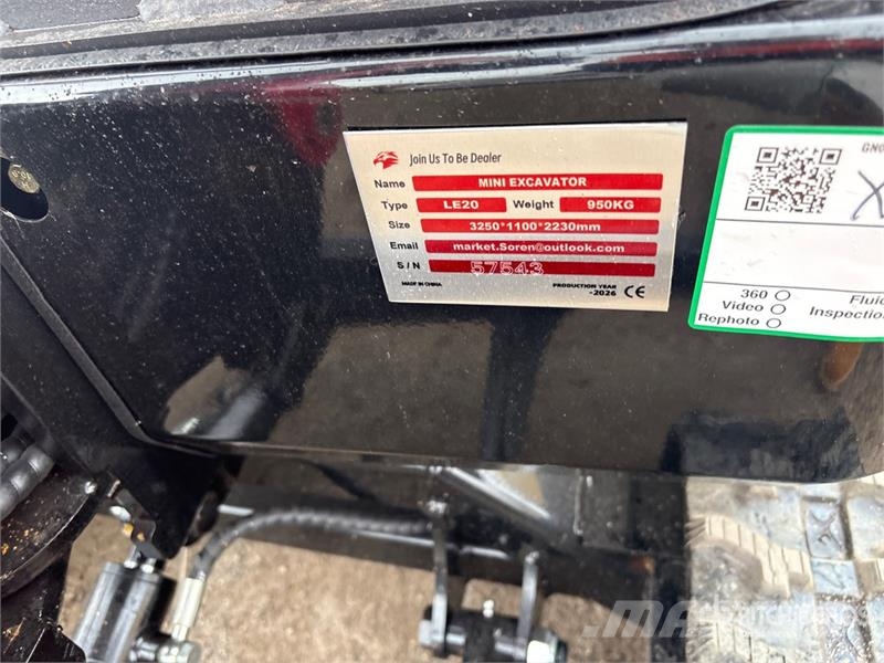  LE20-RED Yanmar Diesel Mini Excavator (Unused) Mini ekskavatori < 7 t