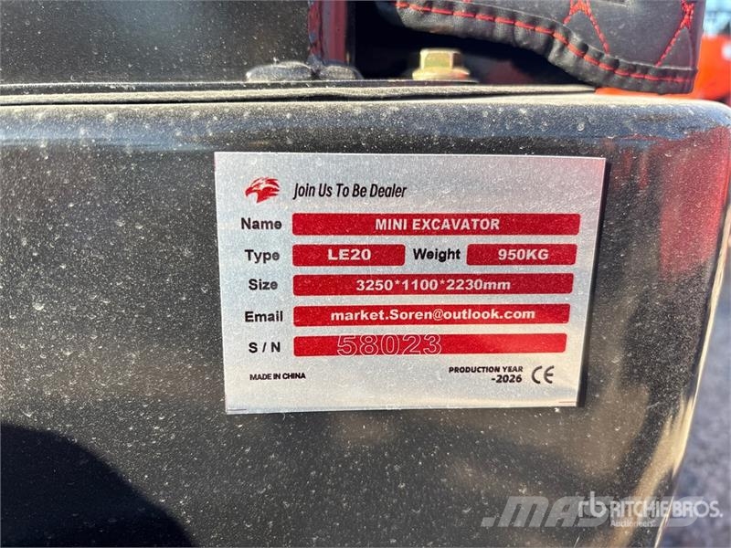  LE20-RED Yanmar Diesel Mini Excavator (Unused) Minikoparki