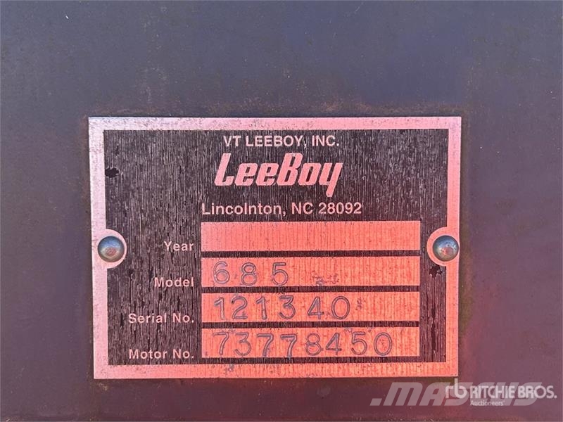 LeeBoy 685C Motor Grader Gréderek