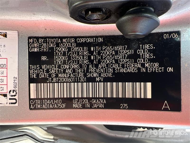 Lexus GX470 Kistehergépjárművek