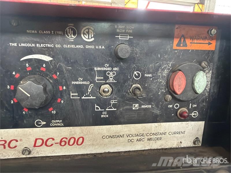 Lincoln 600 A Skid-Mounted Multi-Process Electric Welder Suvirinimo technika