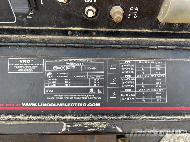Lincoln Electric Electric Vantage 549 525 A Mobile Multi-P Aparati za zavarivanje