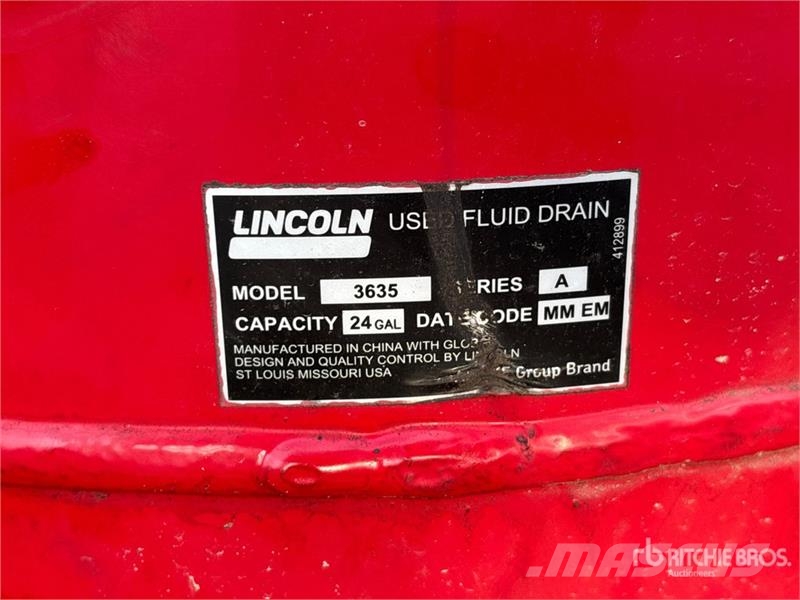 Lincoln Industrial 3635 24 gal Outros componentes