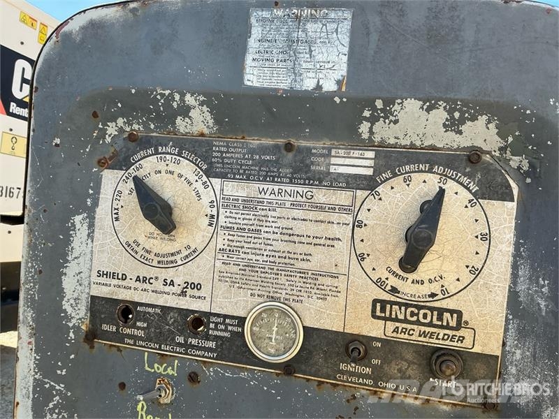 Lincoln of (2) Lincoln 200 A Stick Engine Driven Welder (I Welding Equipment