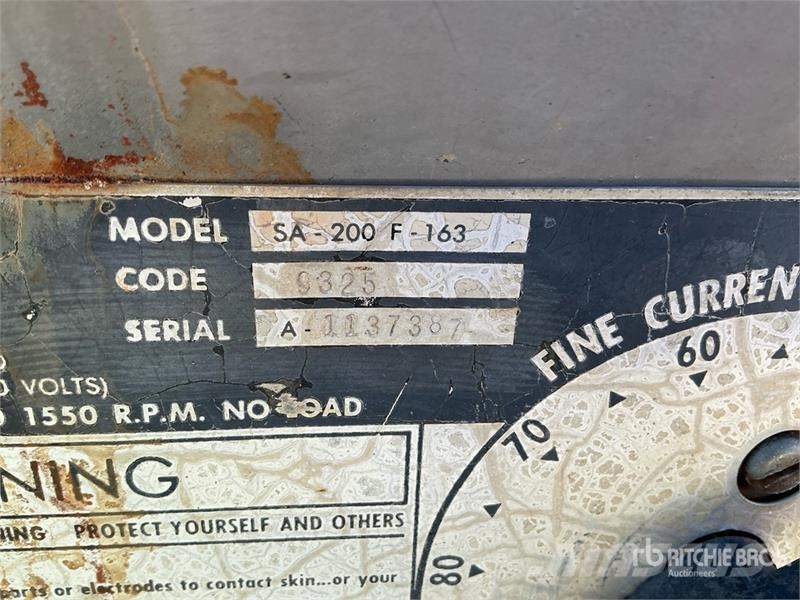 Lincoln of (2) Lincoln 200 A Stick Engine Driven Welder (I Welding Equipment