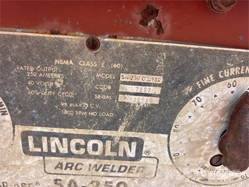 Lincoln SA250 Welding machines