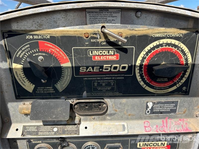 Lincoln SA500I 500 A Skid-Mounted Stick Engine Driven Weld Heggesztő berendezések