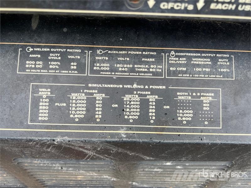 Lincoln Vantage K235-2 575 A Skid-Mounted 3-in-1 Engine Dr Metināšanas iekārtas