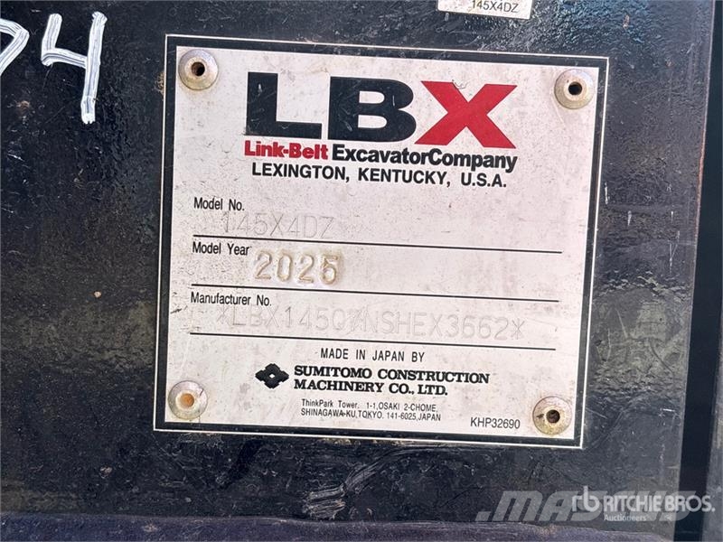 Link-Belt 145X4DZ Tracked Excavator Kāpurķēžu ekskavatori