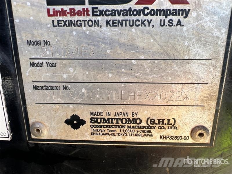 Link-Belt 210 X4EX Tracked Excavator Gravemaskiner på larvebånd