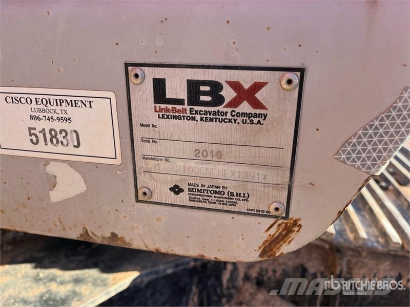 Link-Belt 210LX Tracked Excavator Bandgrävare