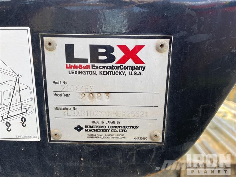 Link-Belt 210X4EX Tracked Excavator 履帶式 挖土機/掘鑿機/挖掘機