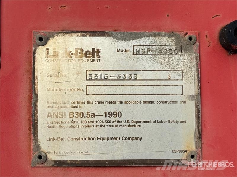 Link-Belt HSP-8050 50 ton 4x4 Rough Terrain Crane автокрани всюдиходи