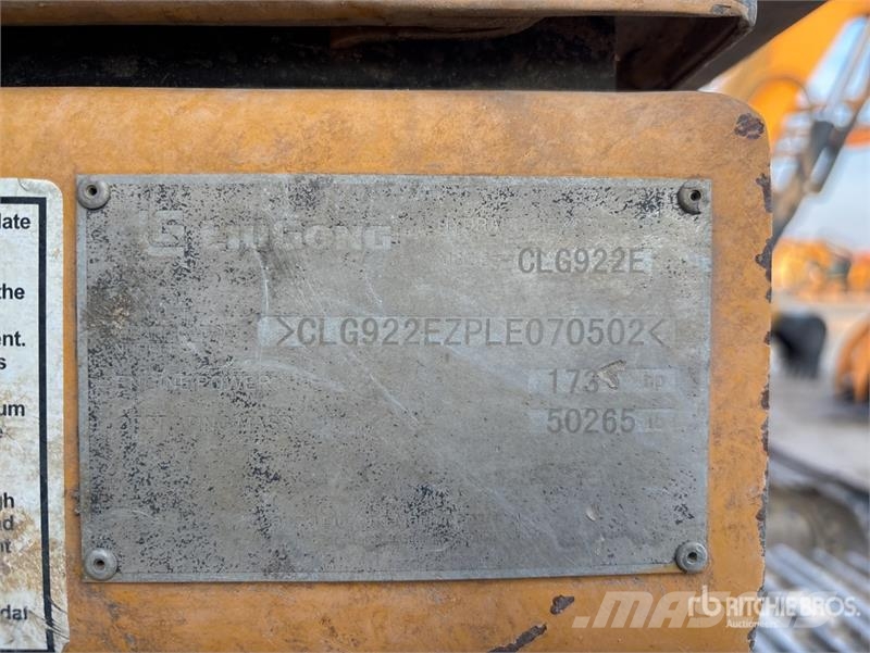 LiuGong CLG922E Tracked Excavator Gravemaskiner på larvebånd