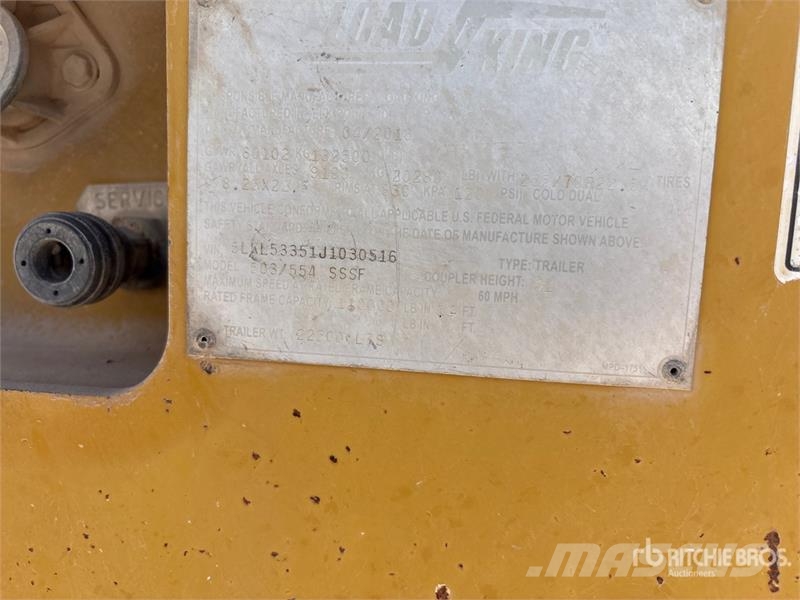 Load King 503/55/1 Tri/A Removable Gooseneck Lowboy Trailer Maskinhenger