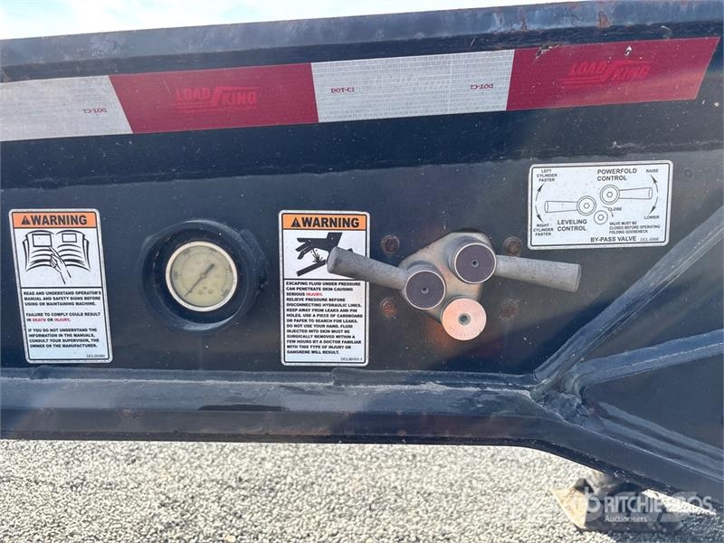 Load King 553 Tri/A Lowboy Trailer Zemie treileri