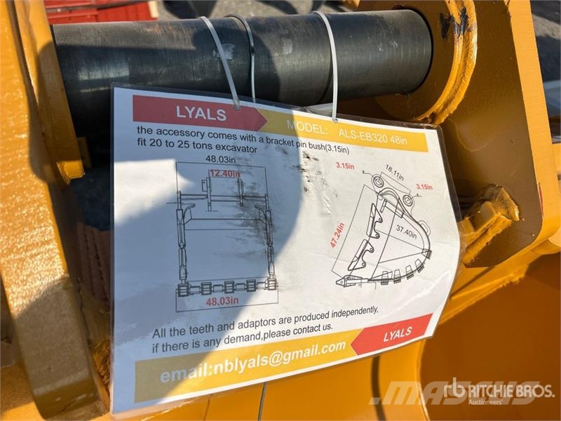  LYALS ALS EB320 48 in Digging Excavator Bucket - F دلاء