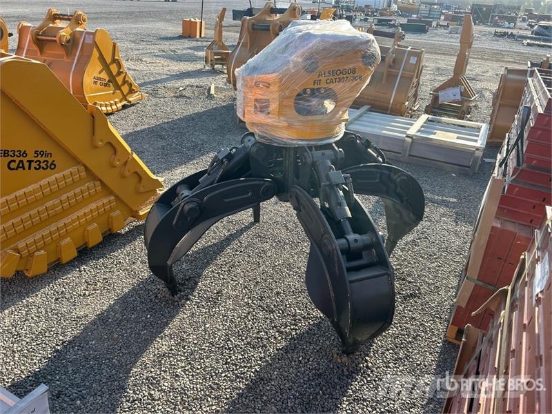  LYALS ALSEOG08 Rotating Excavator Grapple - Fits C خطاطيف