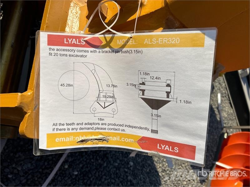  LYALS ALSER20 Excavator Ripper - Fits Cat 320 (Unu Rahljalniki