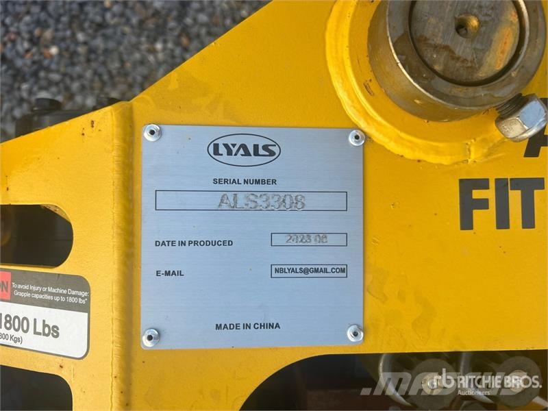  LYALS ALSEWG60 Rotating Excavator Grapple - Fits C 兩爪吊夾