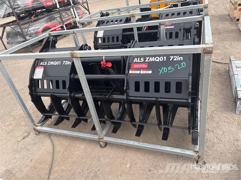  LYALS ZMQ01 72 in Skid Steer Grapple (Unused) グラップル