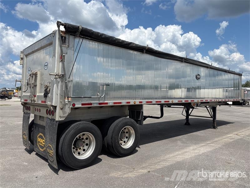 MAC 39 ft T/A Aluminum Quarter Frame End Dump Trailer Tipphengere