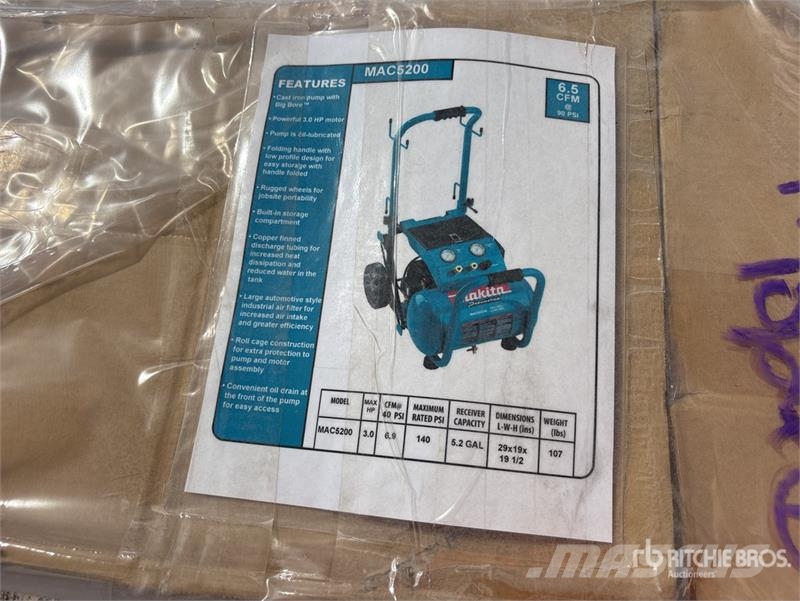 MAC of (2) MAC 5200 Electric 5 gal Air Compressor Kompressoren