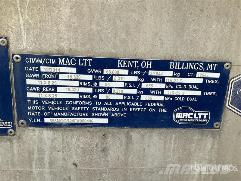 MAC T/A Tanker Trailer Autocisternas