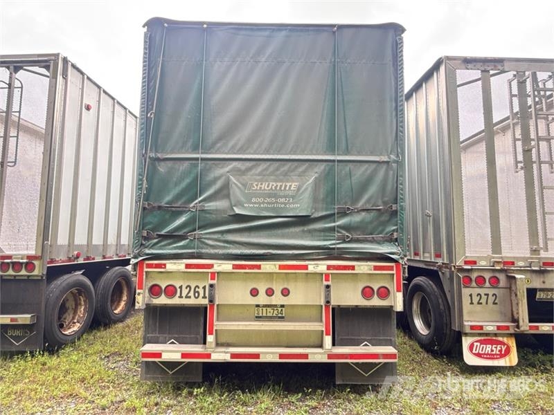 MAC TNAR48AA 48 ft T/A Spread Axle Curtain Side Traile مقطورات بغطاء جانبي