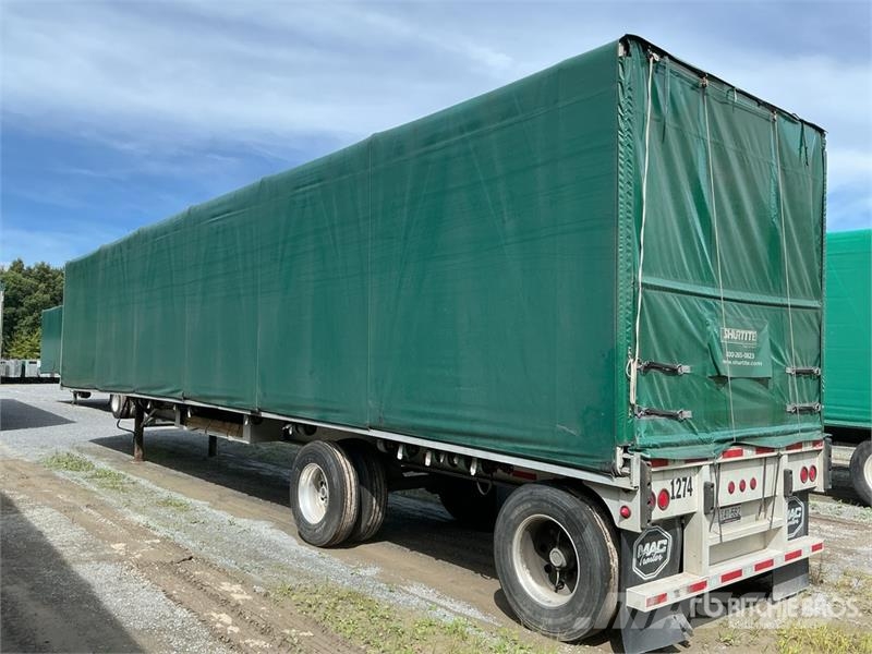 MAC TNAR48AA 48 ft T/A Spread Axle Curtain Side Traile مقطورات بغطاء جانبي