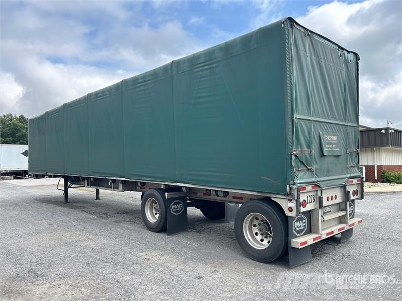 MAC TNAR48AA 48 ft T/A Flatbed Trailer Platformas/izkraušana no sāniem