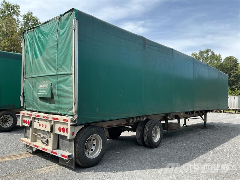 MAC TNAR48AA 48 ft T/A Spread Axle Curtain Side Traile مقطورات بغطاء جانبي