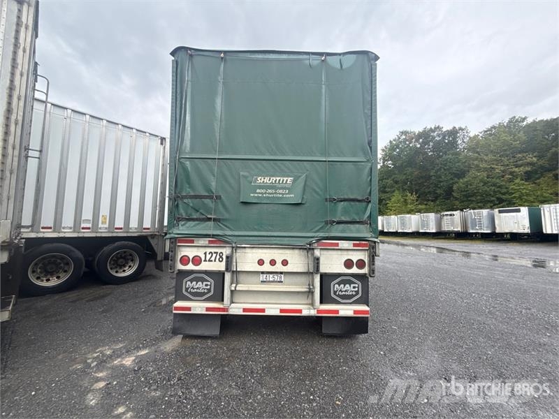 MAC TNAR48AA 48 ft T/A Spread Axle Curtain Side Traile مقطورات بغطاء جانبي