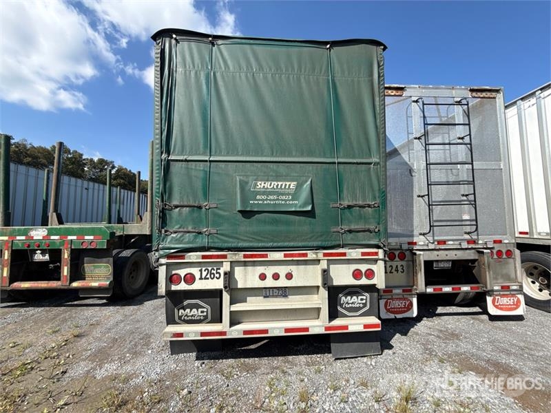 MAC TNAR48AA 48 ft T/A Spread Axle Curtain Side Traile Curtainsider trailers
