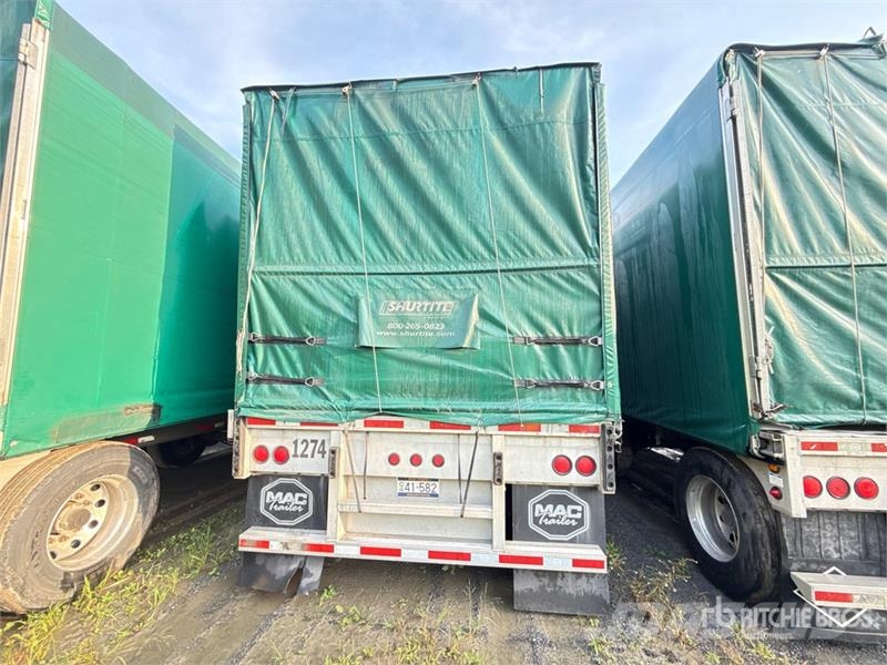 MAC TNAR48AA 48 ft T/A Spread Axle Curtain Side Traile Curtainsideranhänger