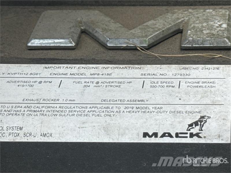 Mack Anthem AN64T 6x4 T/A Sleeper Truck Tractor Prime Movers