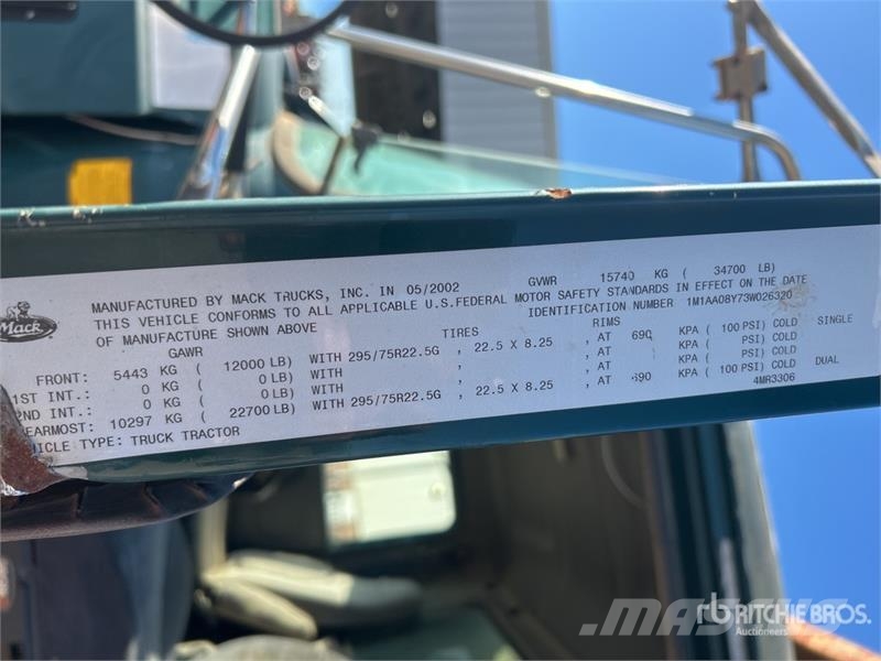 Mack CH612 Kiper kamioni