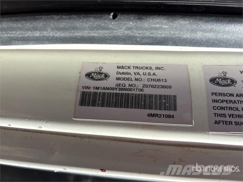 Mack CHU613 10x4 Quad/A Dump Truck Kiperi kamioni