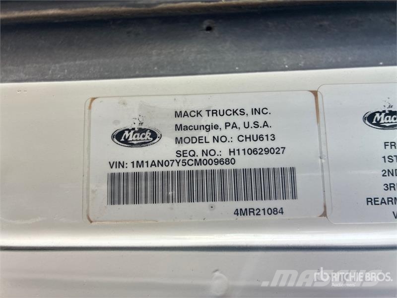 Mack CHU613 10x4 Twin-Steer Quad/A Dump Truck Damperli kamyonlar