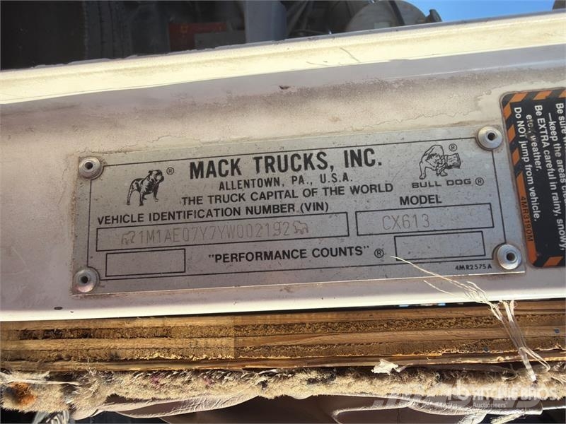 Mack CX613 Tipper trucks