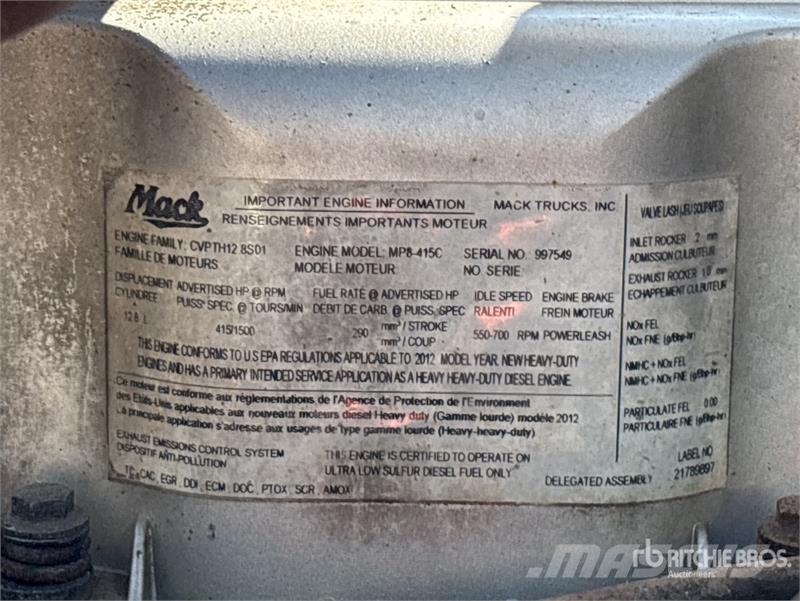 Mack CXU613 Cabezas tractoras