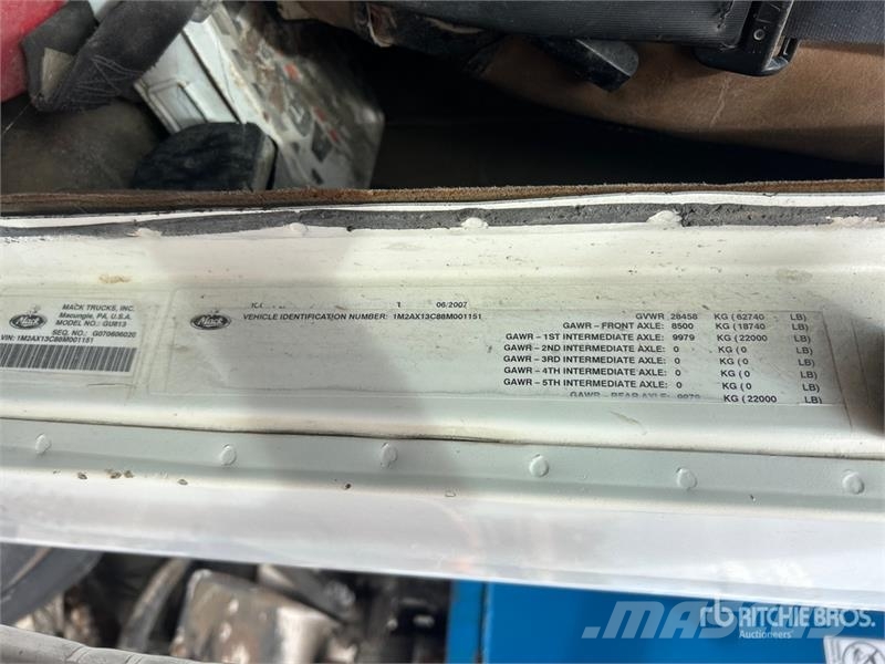 Mack GU813 Portaalsysteem vrachtwagens