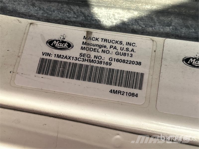 Mack GU813 Tipper trucks