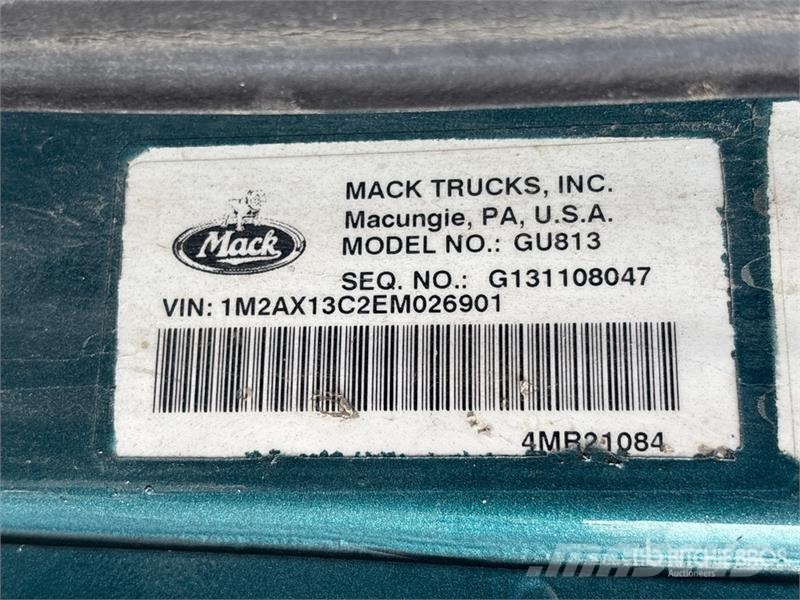 Mack GU813 Tipper trucks