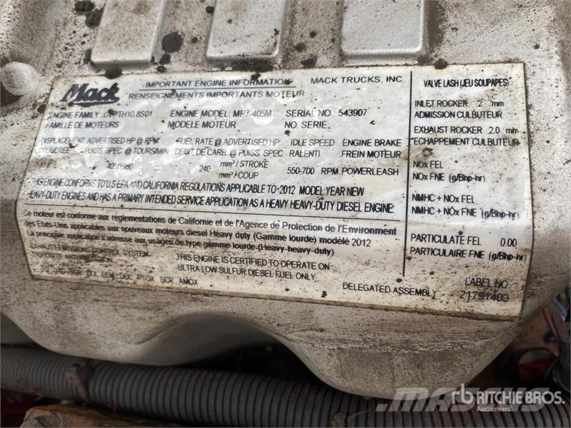 Mack GU813 10x4 Quad/A Dump Truck Camiones bañeras basculantes o volquetes