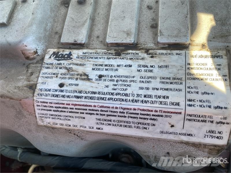Mack GU813 10x4 Quad/A Dump Truck Kipper