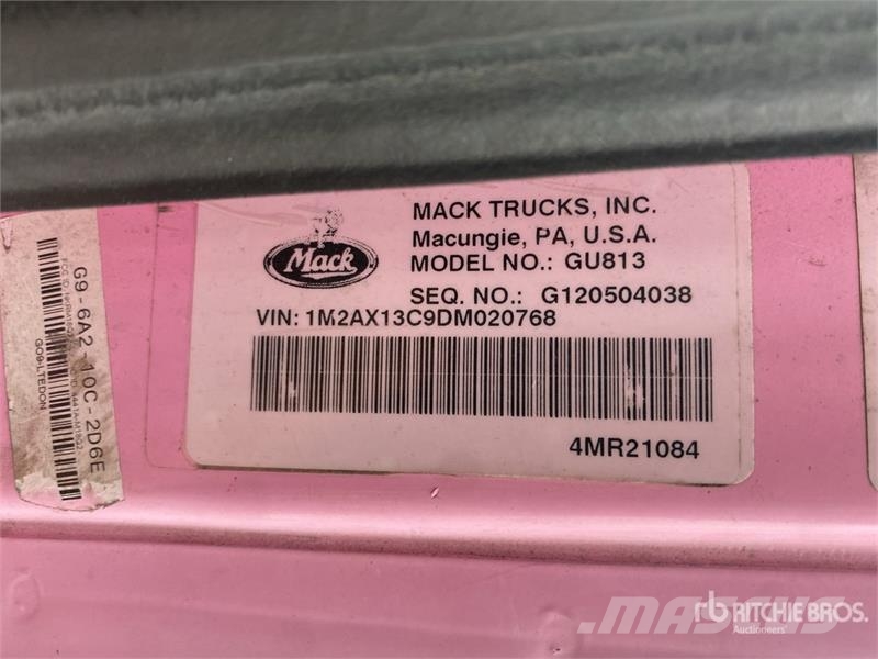 Mack GU813 10x4 Quad/A Dump Truck Camiones bañeras basculantes o volquetes