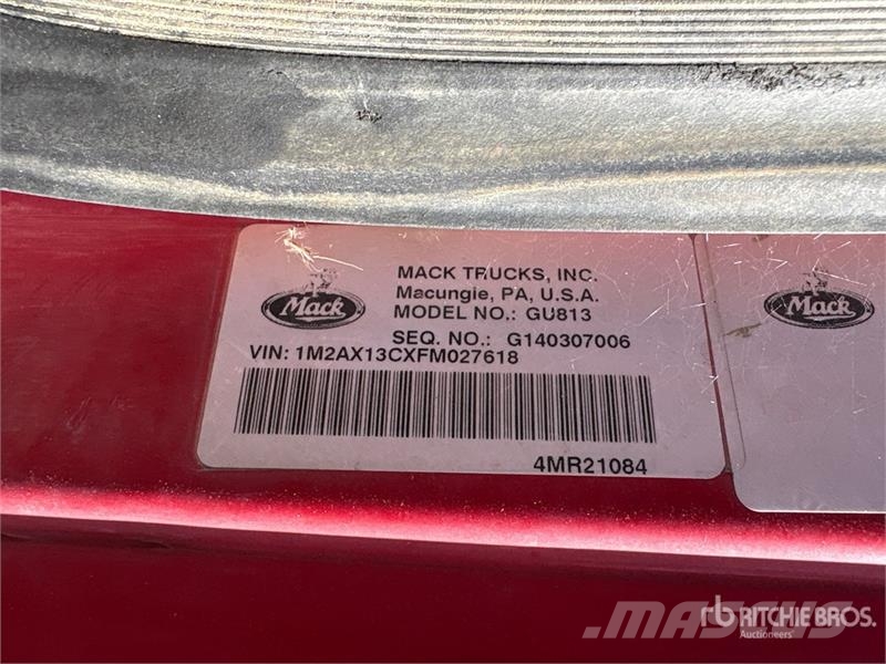 Mack GU813 6x4 Mixer Truck (Inoperable) Avtomešalci za beton