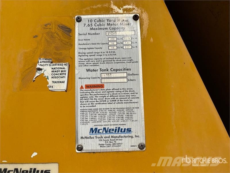 Mack GU813 6x4 Mixer Truck (Inoperable) Avtomešalci za beton